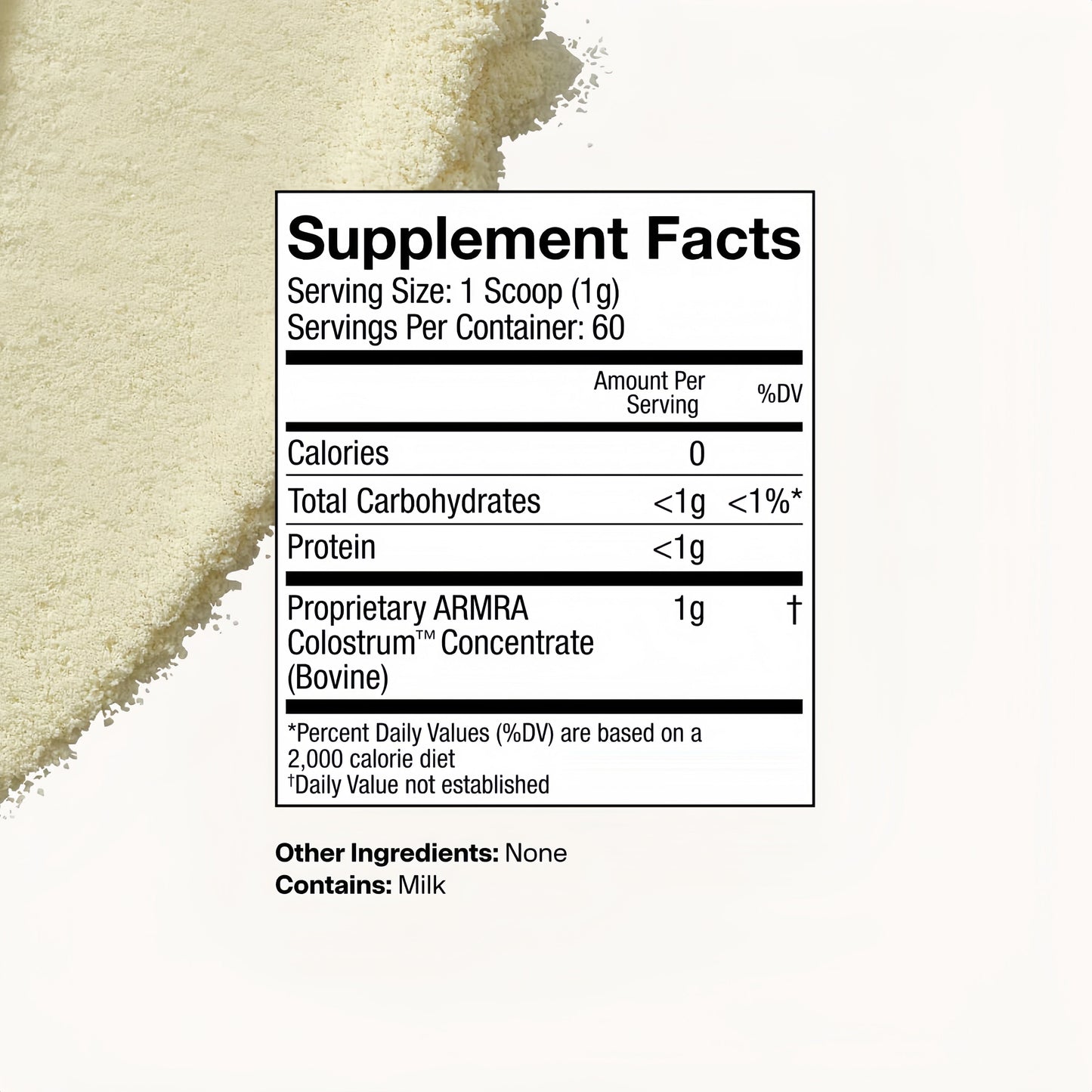 ARMRA Colostrum Powder | Unflavored | Gut Health & Bloating | Skin & Hair | Immunity | Keto, Gluten & Fat-Free | 120 Servings